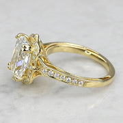 2.50 CT Cushion Cut Lab Grown Diamond Engagement Ring Mapple Gems